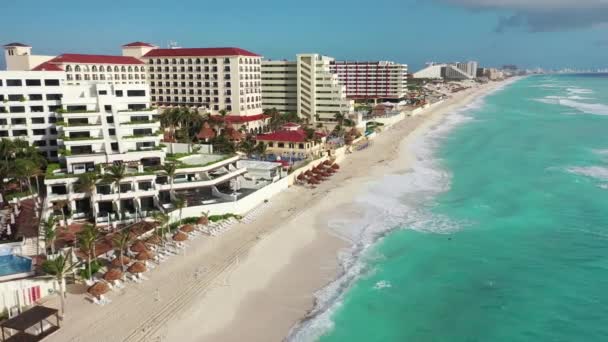 Aerial Cancun Mexico — Stock Video