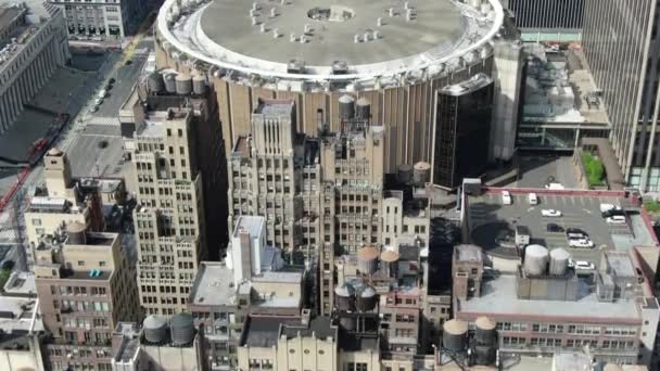 Aerial Madison Square Garden — Vídeo de Stock