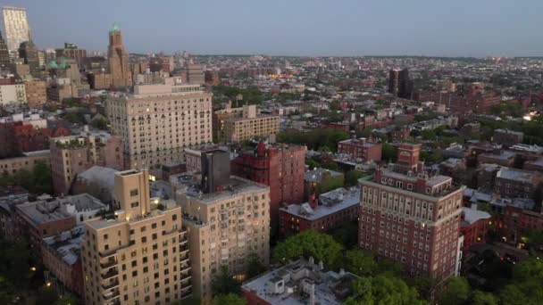 Brooklyn 2020 Evening Aerial — Stock Video