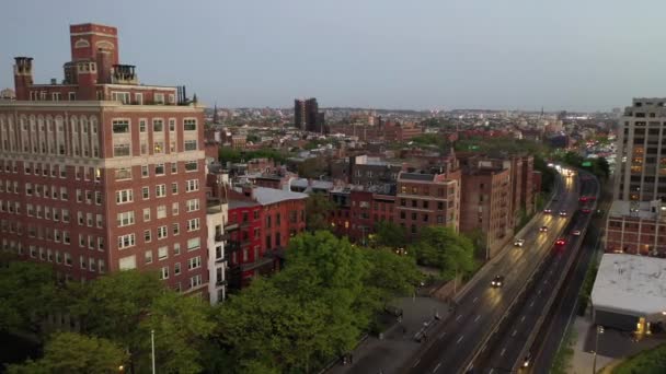 Brooklyn 2020 Abendantenne — Stockvideo