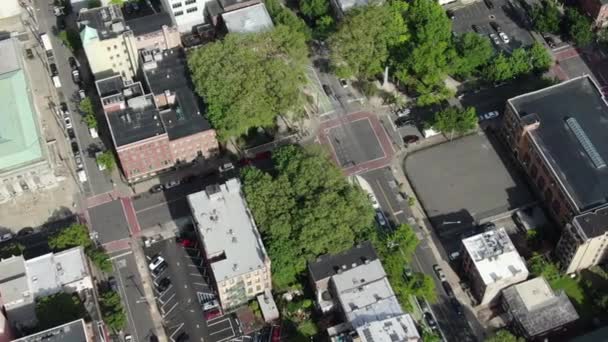 ニュージャージー州ジャージーシティの空中映像 — ストック動画
