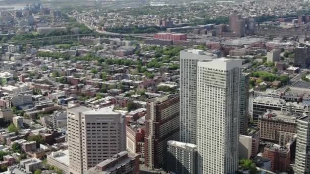 Luchtfoto Van Jersey City New Jersey — Stockvideo
