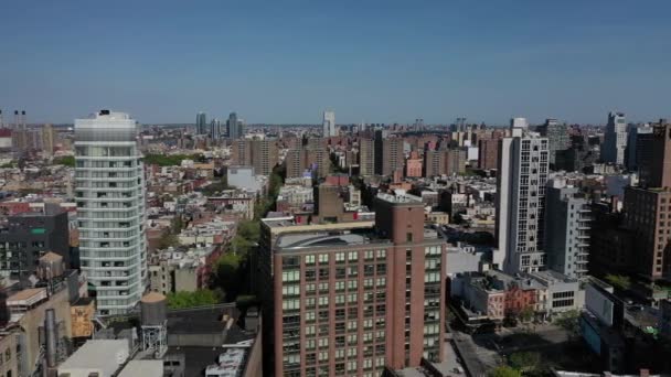 Houston Street Nyc Aerial Pandemic 2020 — Stock Video