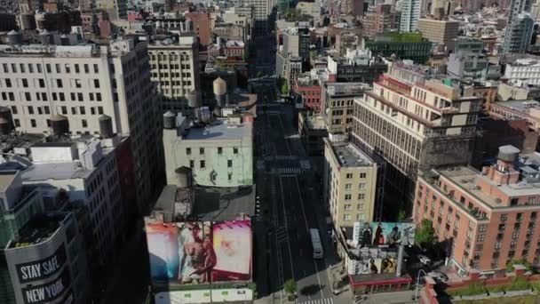 Houston Street Nyc Aerial Pandemic — Video Stock