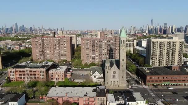 Jersey City Journal Square Aerial 2020 — Vídeos de Stock