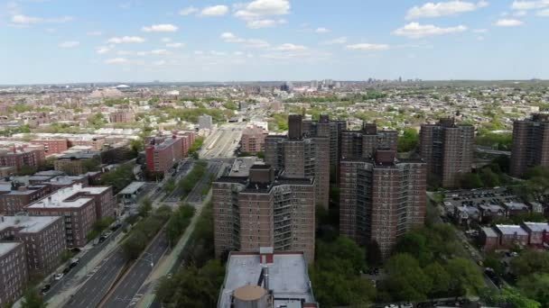 Aerial Queens Boulevard Nyc Coronavirus 2020 — стоковое видео