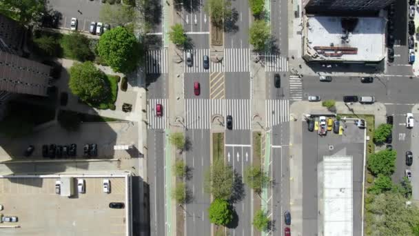 Aerial Queens Boulevard Nyc Selama Coronavirus 2020 — Stok Video