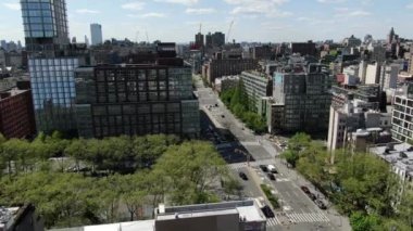 NYC Şehir Merkezi hava görüntüsü