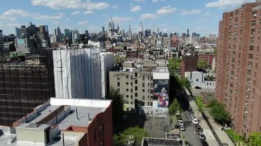 NYC Şehir Merkezi hava görüntüsü