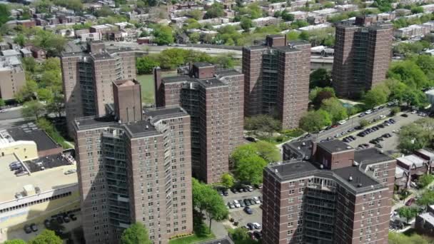 Flushing Meadows Queens Aerial — Wideo stockowe