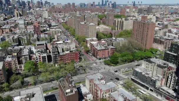 Nyc Downtown Aerial View — Stock videók