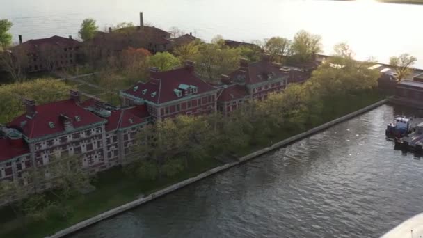 Ellis Island Nueva York Durante Coronavirus Mayo 2020 — Vídeos de Stock