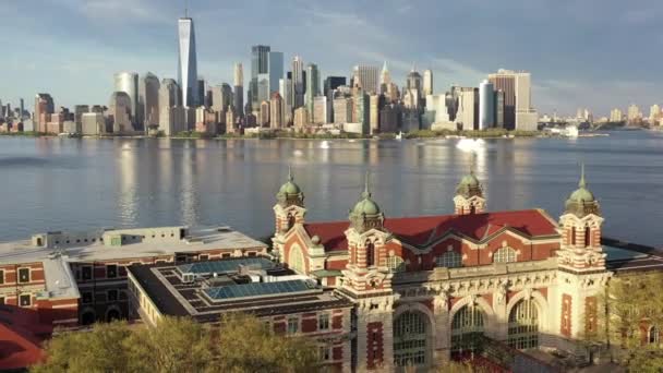 Ellis Island Νέα Υόρκη Κατά Διάρκεια Του Coronavirus Μάιος 2020 — Αρχείο Βίντεο