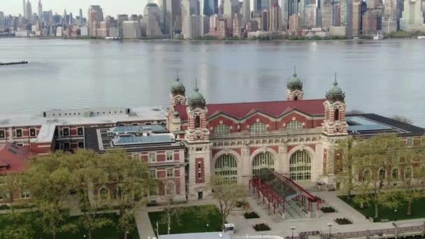 Ellis Island Nueva York Durante Coronavirus Mayo 2020 — Vídeo de stock