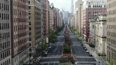 Park Avenue boş Coronavirus, NYC, Nisan 2020