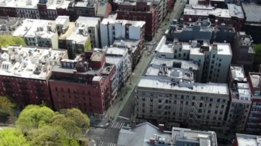 Aerial of the Lower East Side, New York City