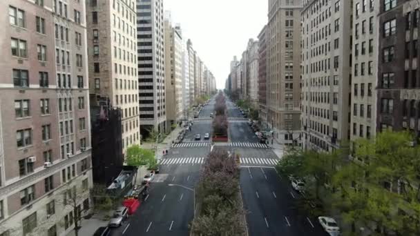 Park Avenue Empty Selama Coronavirus Nyc April 2020 — Stok Video