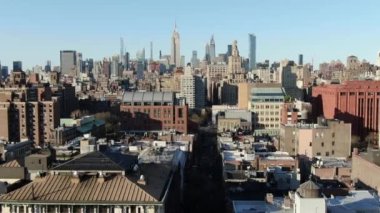 NYC Şehir Merkezi hava görüntüsü