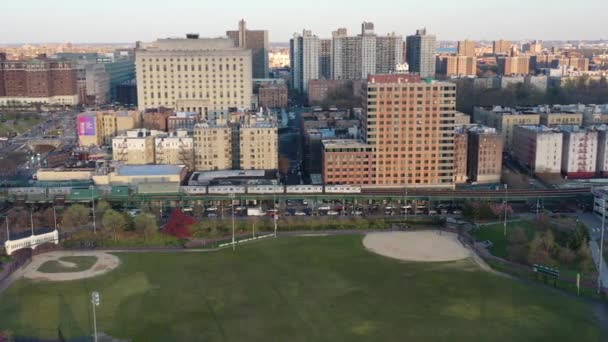 Heritage Field Bronx New York Covid Lockdown — Vídeo de Stock