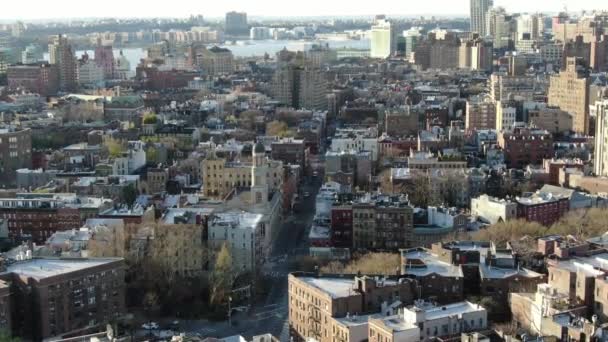 Nyc Downtown Aerial View — Stock Video