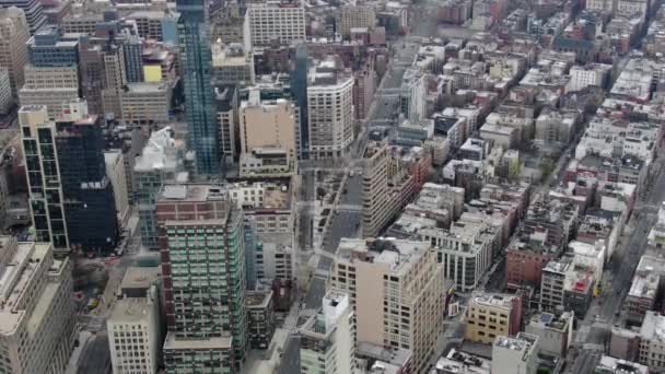 Lower Manhattan Nyc Tijdens Coronavirus Outreak Maart 2020 — Stockvideo