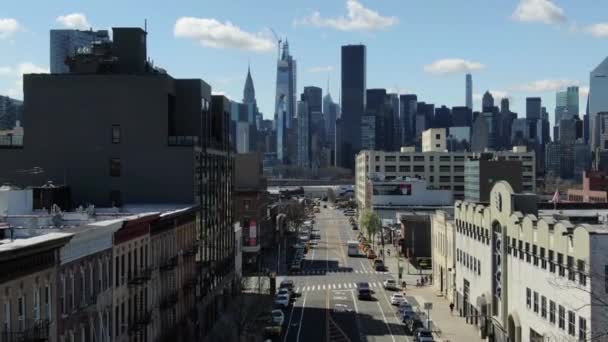 Long Island City Waterfront Queens Durante Brote Coronavirus Marzo 2020 — Vídeos de Stock