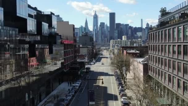 Long Island City Waterfront Queens Coronavirus Outbreak March 2020 — Stockvideo
