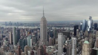 NYC Şehir Merkezi hava görüntüsü