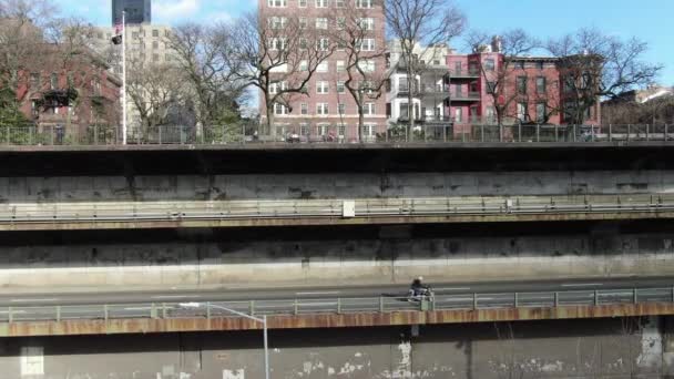 Brooklyn Heights Promenade Bqe Tijdens Coronavirus Maart 2020 — Stockvideo