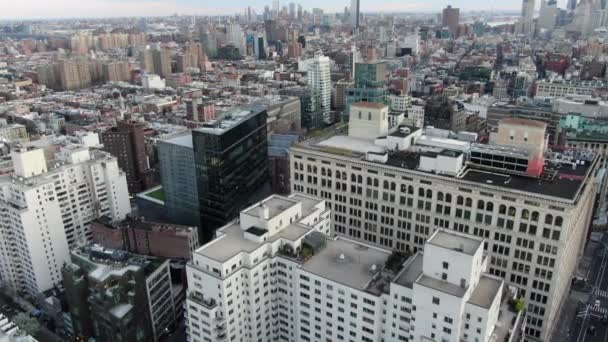 Nyc Downtown Aerial View — Wideo stockowe