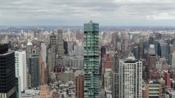 纽约市中心的航景 — 图库视频影像