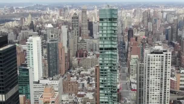 Nyc Downtown Aerial View — Stockvideo