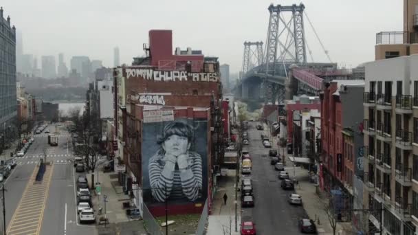 Williamsburg Bridge Brooklyn Durante Surto Coronavirus Março 2020 — Vídeo de Stock