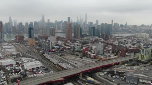 Long Island City Queens Tijdens Uitbraak Van Het Coronavirus Maart — Stockvideo