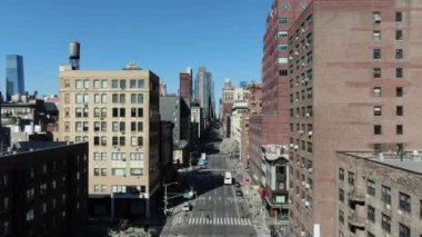 NYC Şehir Merkezi hava görüntüsü