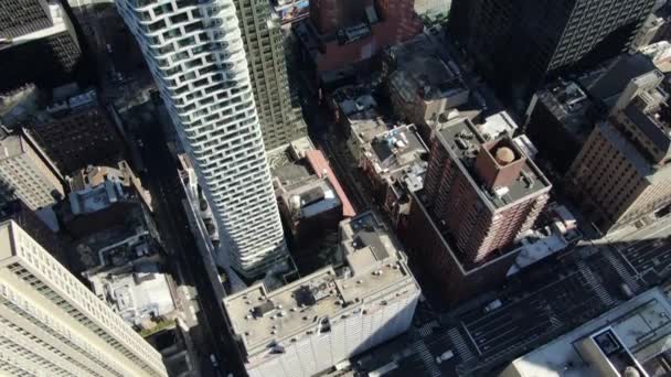 Nyc Downtown Luftaufnahme — Stockvideo