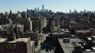 NYC Şehir Merkezi hava görüntüsü
