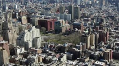 NYC Şehir Merkezi hava görüntüsü