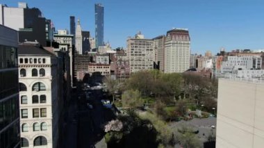 NYC Şehir Merkezi hava görüntüsü