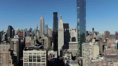 NYC Şehir Merkezi hava görüntüsü