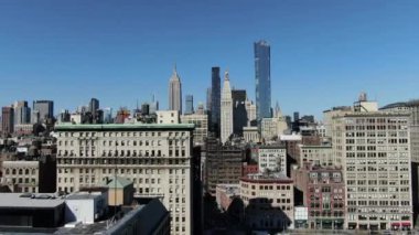NYC Şehir Merkezi hava görüntüsü