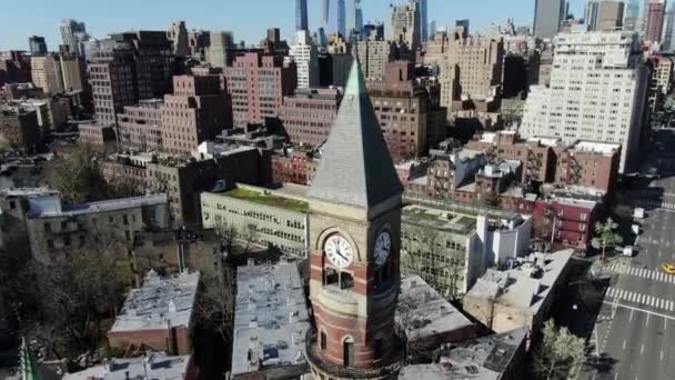 Nyc Downtown Aerial View — Stockvideo