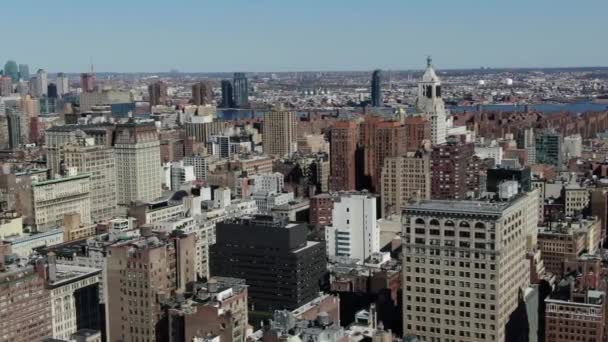 Nyc Şehir Merkezi Hava Görüntüsü — Stok video