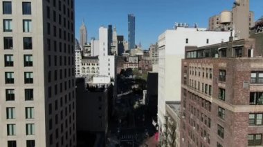 NYC Şehir Merkezi hava görüntüsü