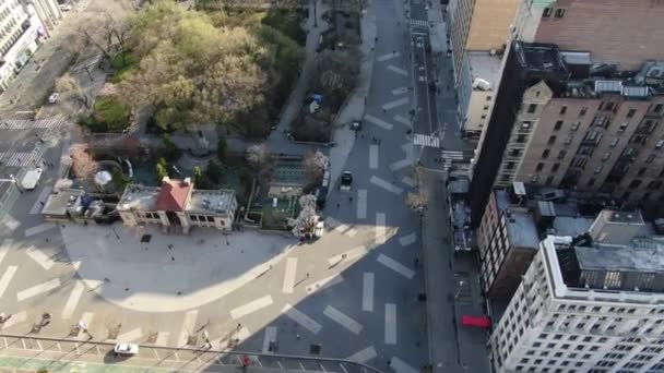 Park Avenue Midtown Aerial Lockdown — Stock Video