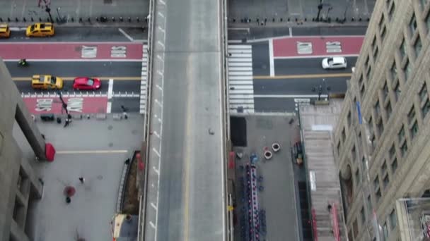 Park Avenue Midtown Aerial Pandemic Lockdown — Stock videók