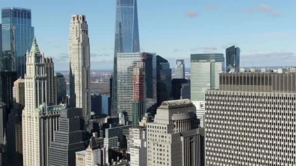 Lower Manhattan New York City Tijdens Coronavirus Uitbraak 2020 — Stockvideo