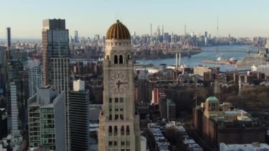 Clocktower, Brooklyn şehir merkezi, New York Coronavirus salgını sırasında, 2020