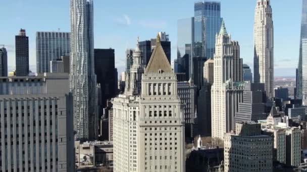 Lagere Manhattan New York City — Stockvideo