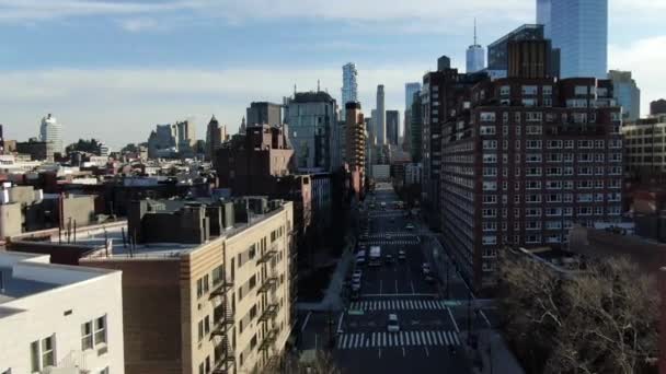 Bajo Manhattan Ciudad Nueva York Durante Brote Coronavirus 2020 — Vídeo de stock